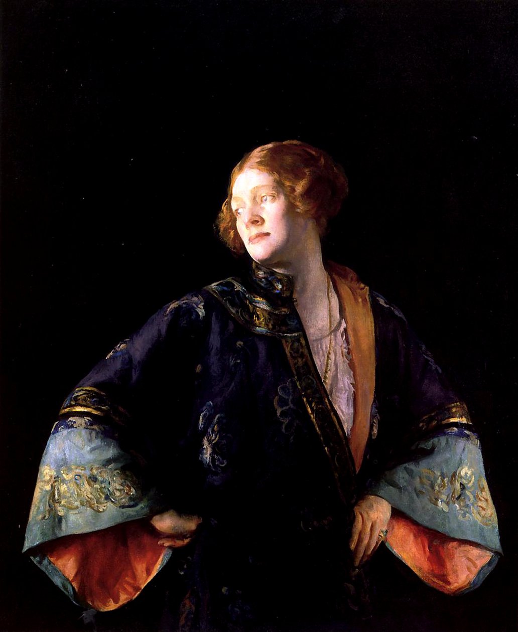 Den blå kimonoen, 1922 av Joseph DeCamp