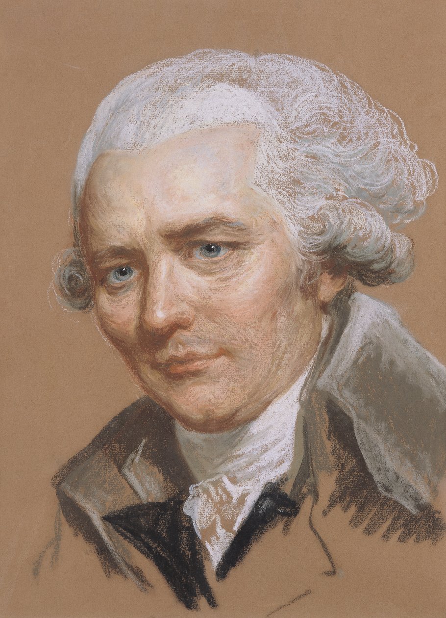 Portrett av Pierre Choderlos De Laclos (1741-1803), offiser og fransk forfatter (pastell og wc på papir) av Joseph Ducreux