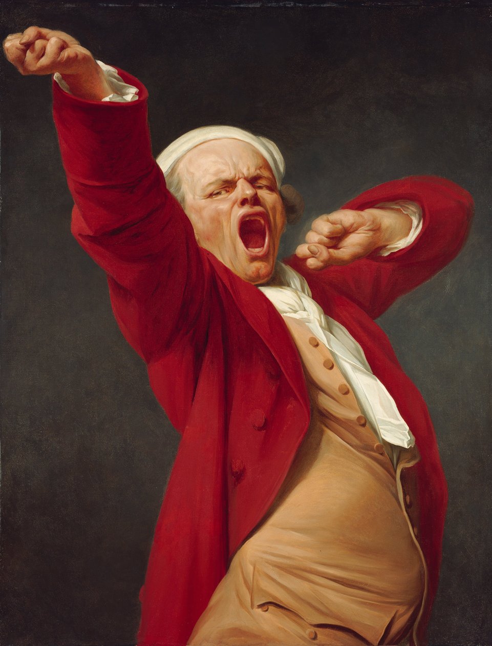 Selvportrett, gjespende av Joseph Ducreux