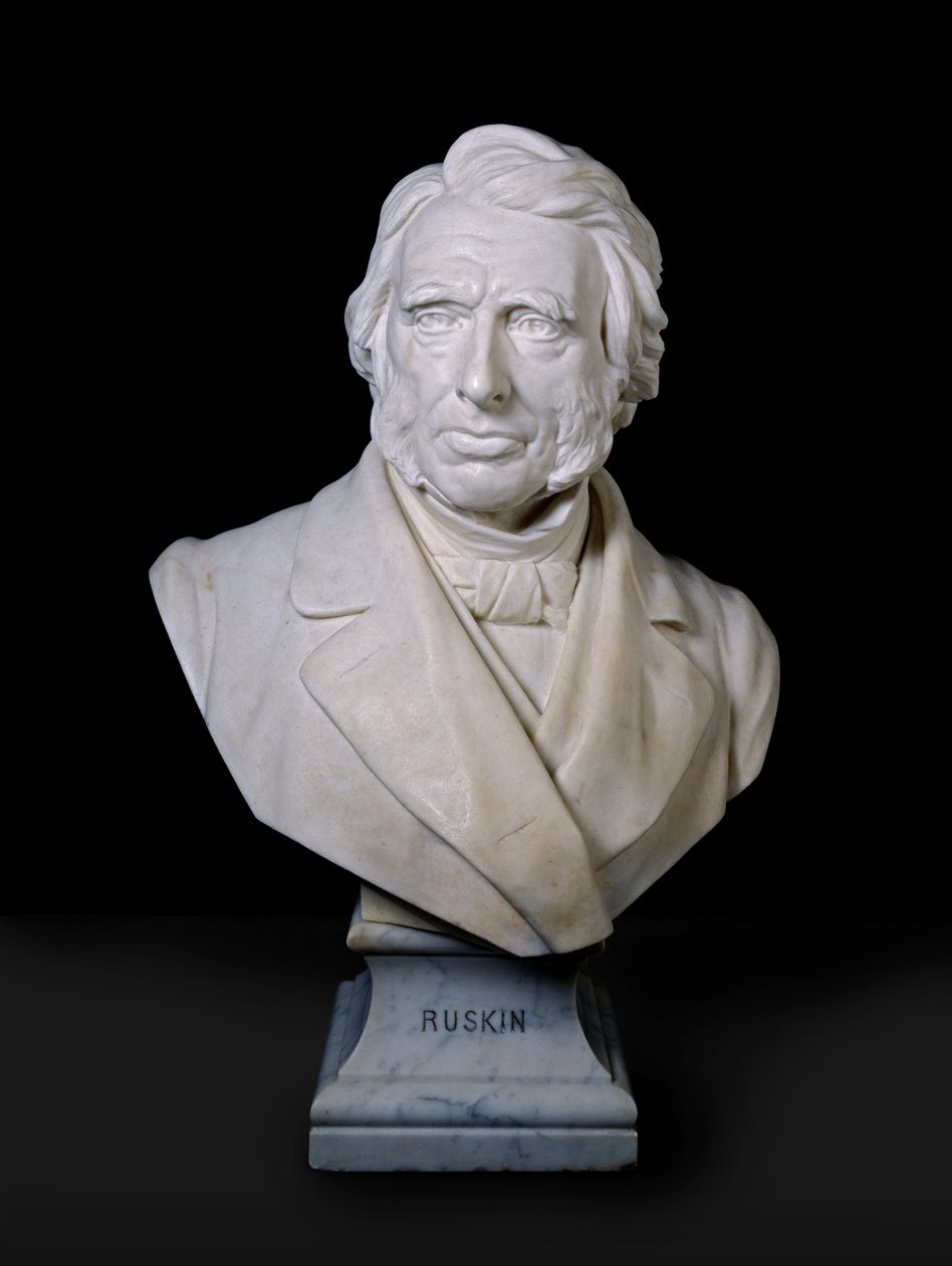 Portrettbyste av John Ruskin, 1881 (marmor) av Joseph Edgar Boehm
