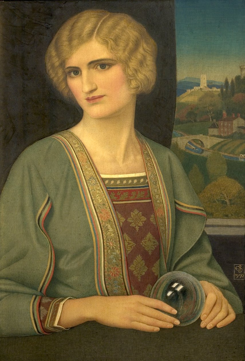 Krystallen (tempera på silke) av Joseph Edward Southall