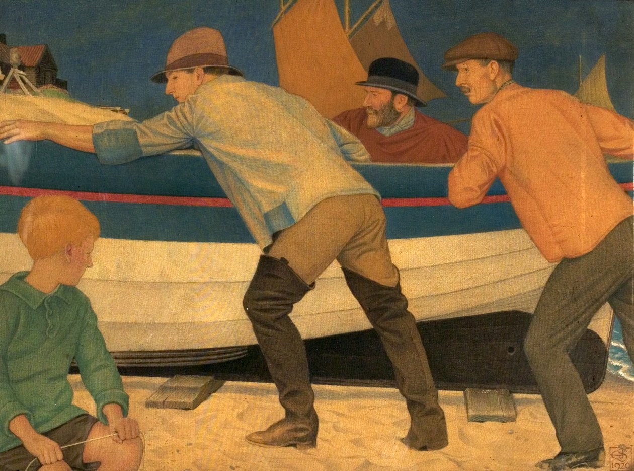 Up From the Sea, 1920 (tempera på stoff) av Joseph Edward Southall
