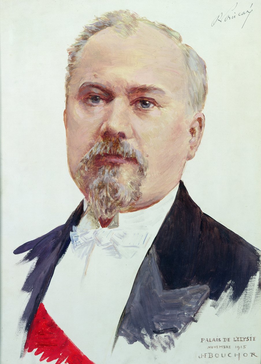 Portrett av Raymond Poincare (1860-1934) 1915 av Joseph Felix Bouchor