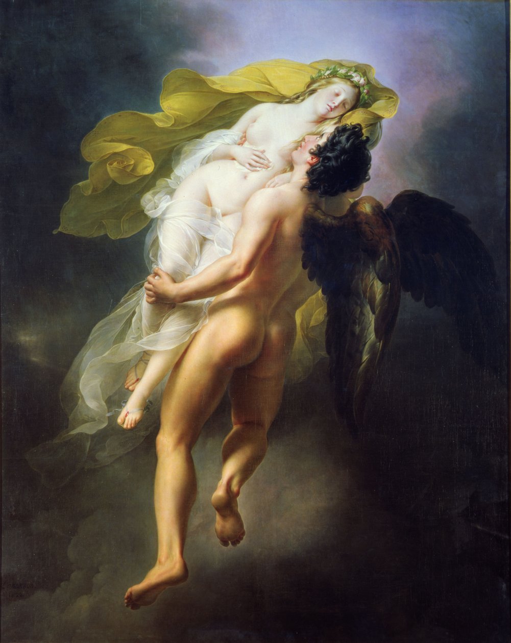 Boreas bortfører Oreithyia, 1822 av Joseph Ferdinand Lancrenon