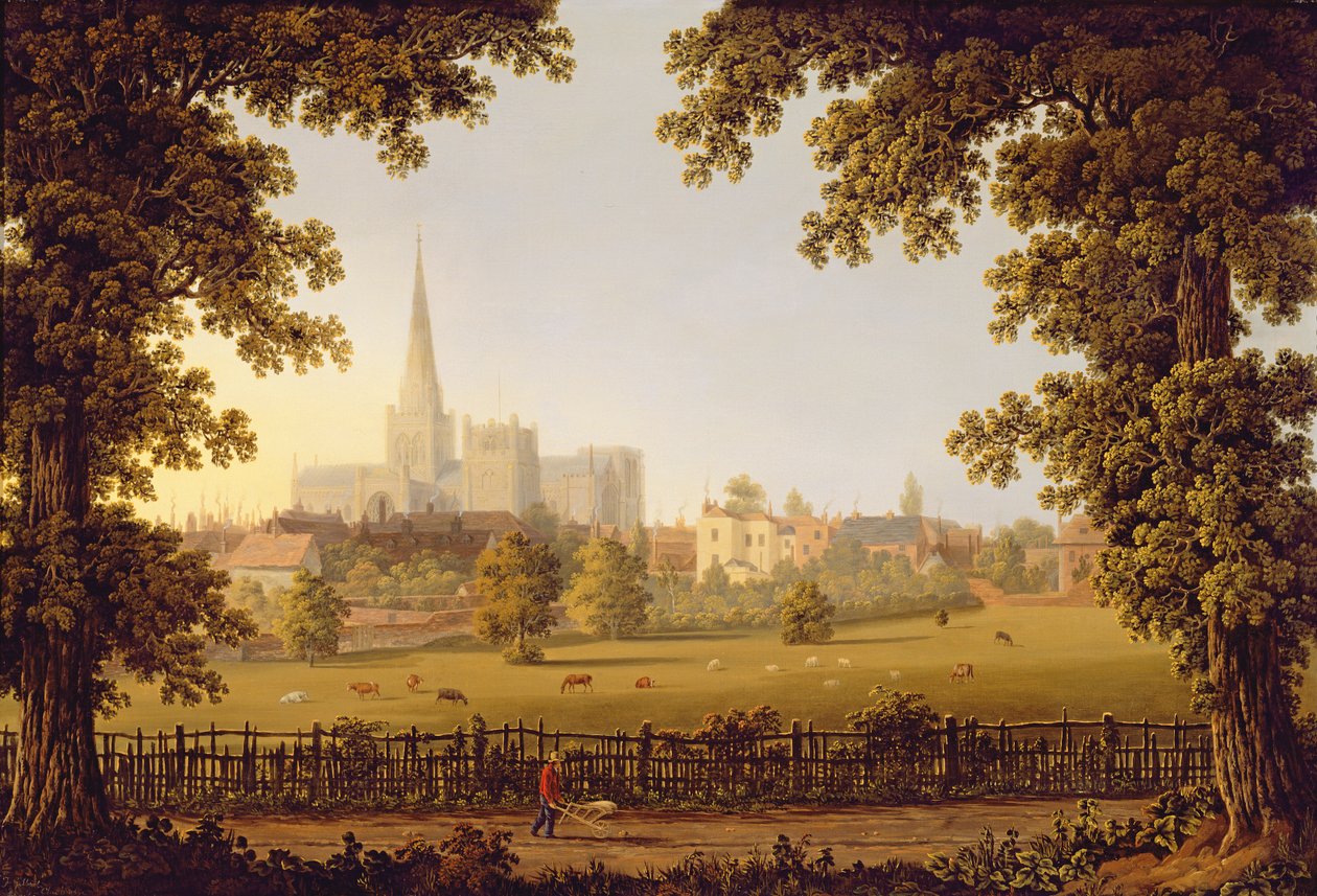 Chichester katedral, 1833 av Joseph Francis Gilbert