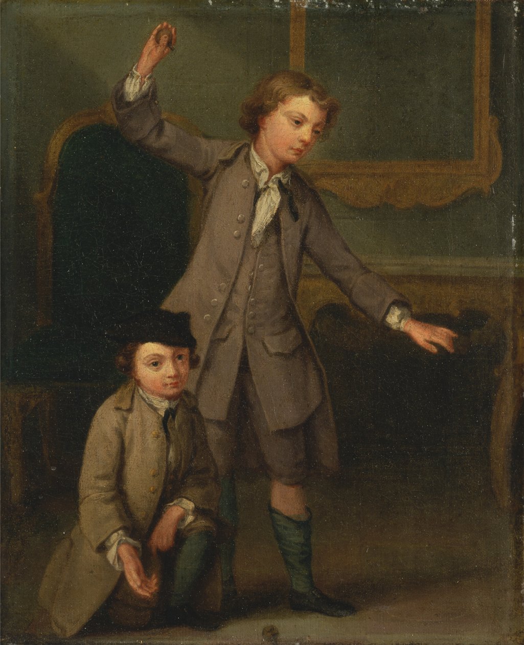 Portrett av to gutter, sannsynligvis Joseph og John Joseph Nollekens av Joseph Francis Nollekens