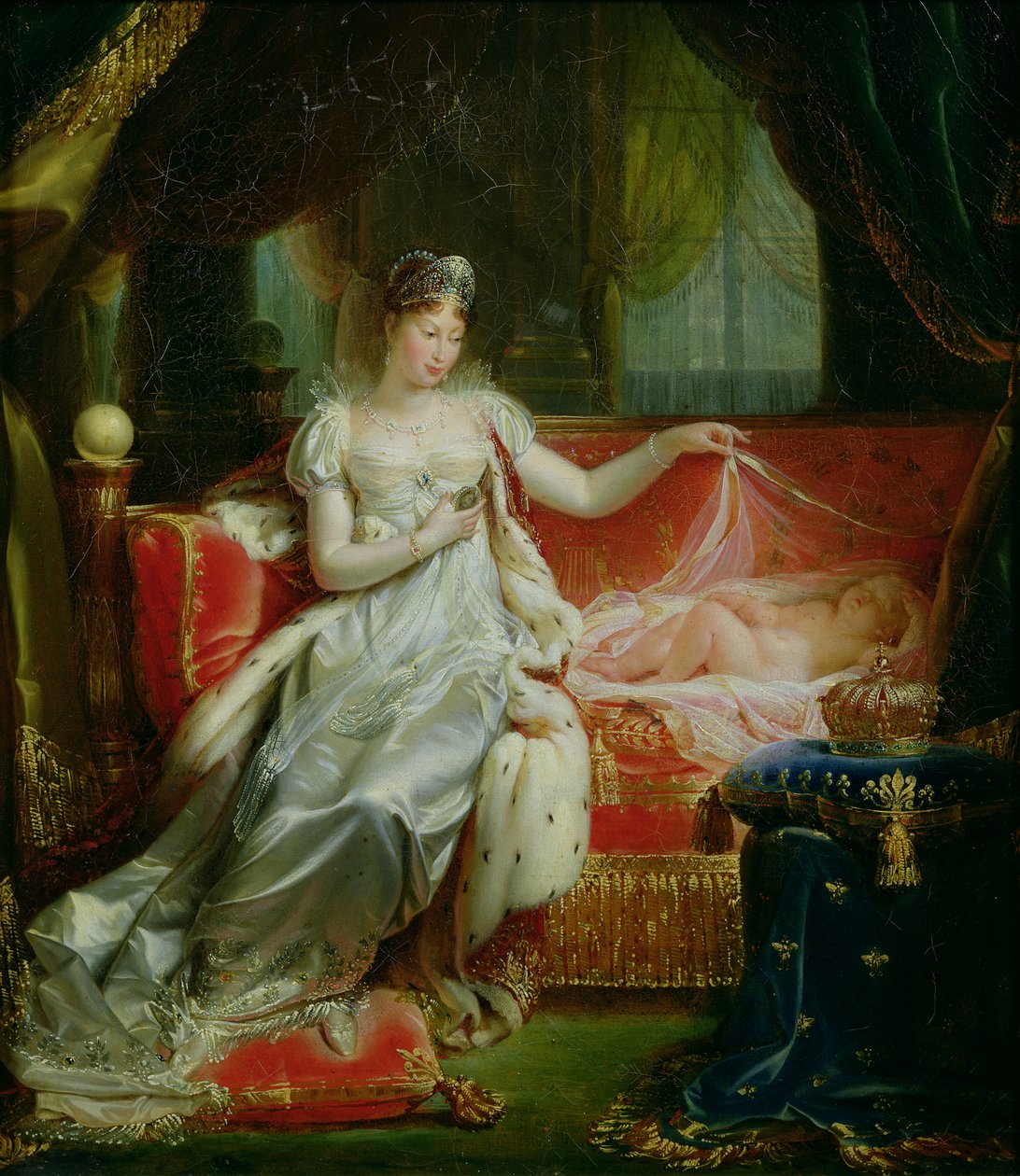 Keiserinne Marie-Louise (1791-1847) og kongen av Roma, 1812 av Joseph Franque