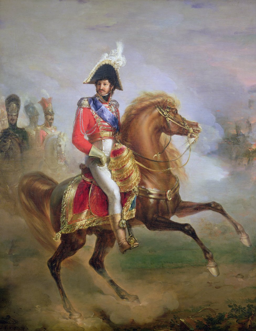 Joachim Murat (1767-1815) på hesteryggen, 1814-15 av Joseph Franque