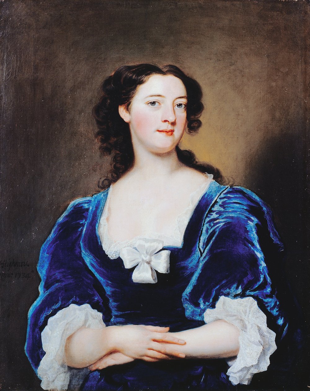 Portrett av en dame av Joseph Highmore