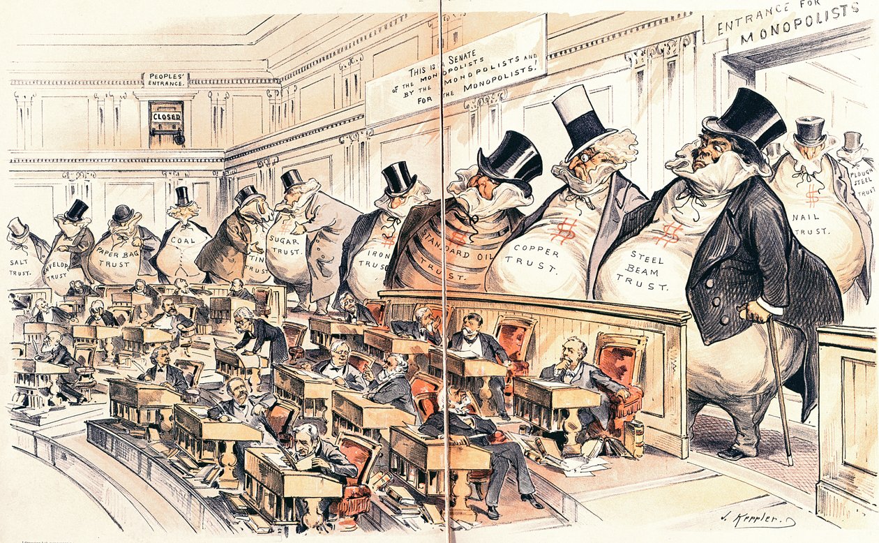 The Bosses of the Senate, illustrasjon fra det amerikanske magasinet 