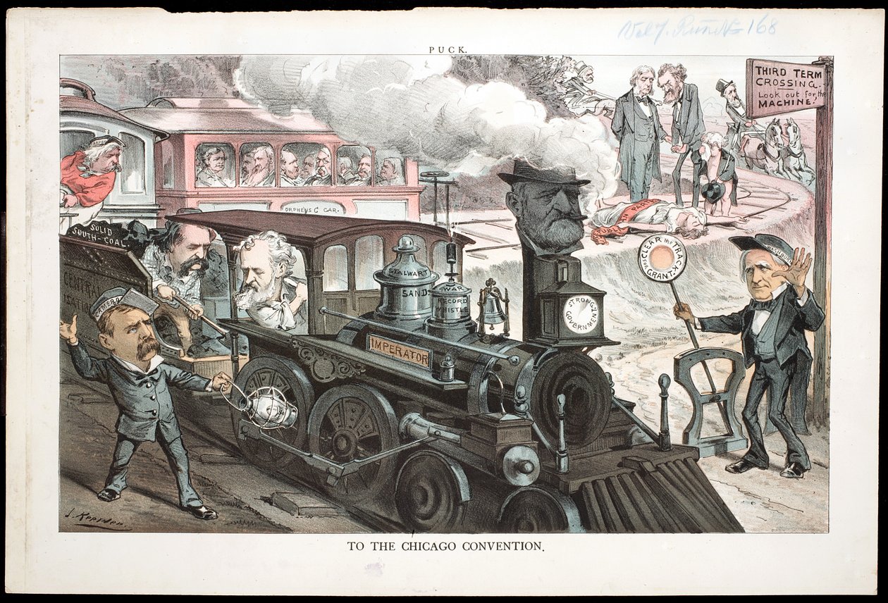 Til Chicago-konvensjonen, 1880 av Joseph Keppler