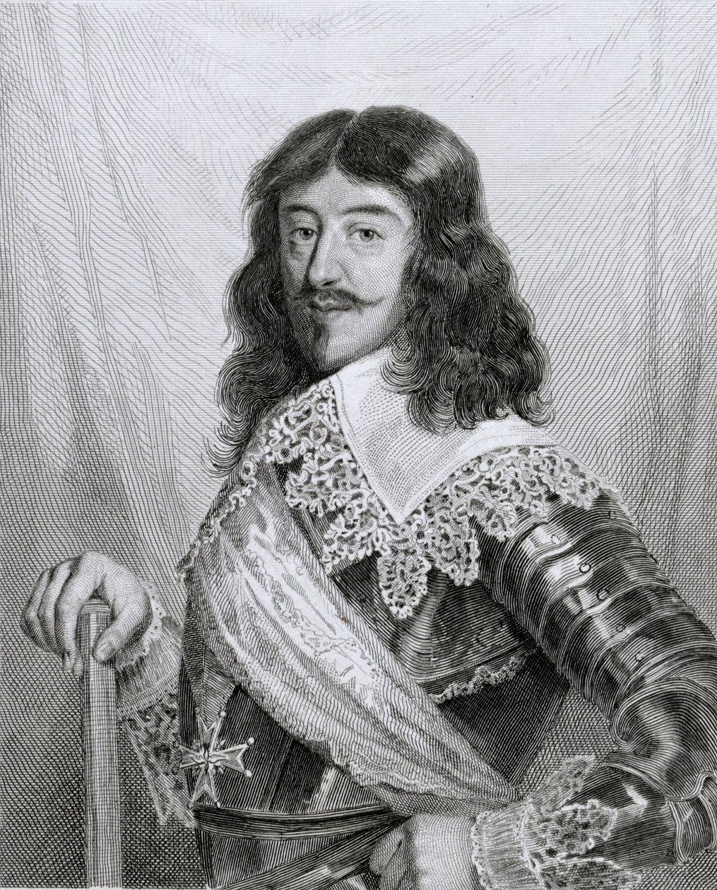 Ludvig XIII (1601-43) Konge av Frankrike, gravert av Pannier av Joseph Leon Rolland de Lestang Parade