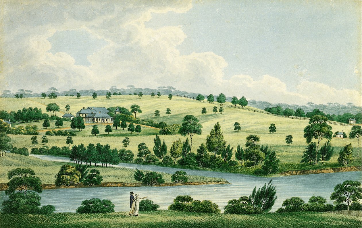Residence of John Macarthur Esq near Parramatta N.S.W. av Joseph Lycett