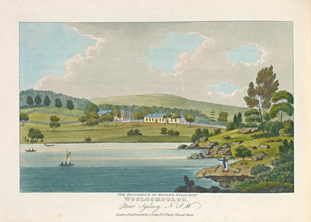 Edward Riley Esquire, Wooloomooloo, i nærheten av Sydney N. S. W. av Joseph Lycett