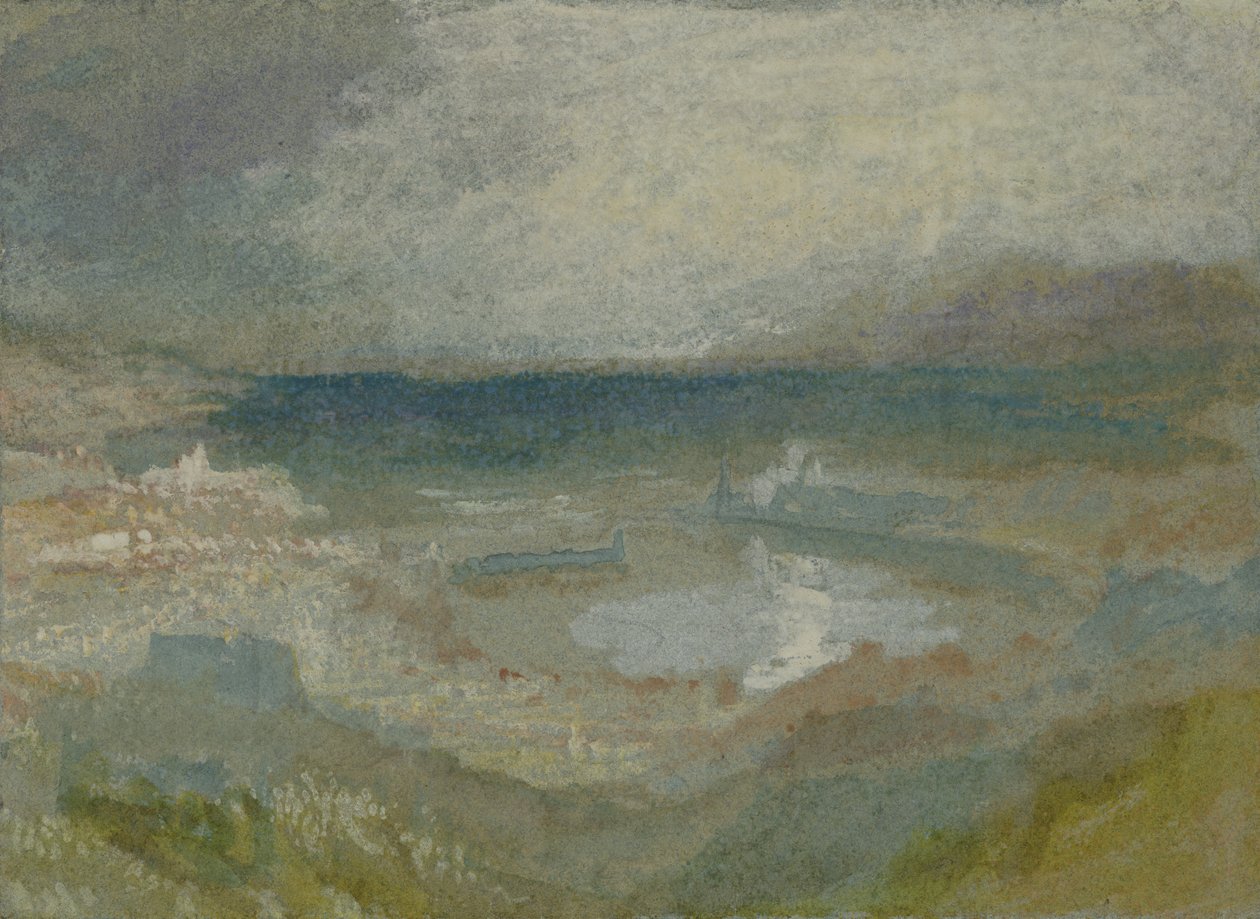 En storm over Genova av Joseph Mallord William Turner