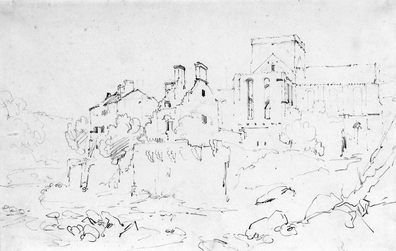 Brinkburn Priory, Northumberland av Joseph Mallord William Turner