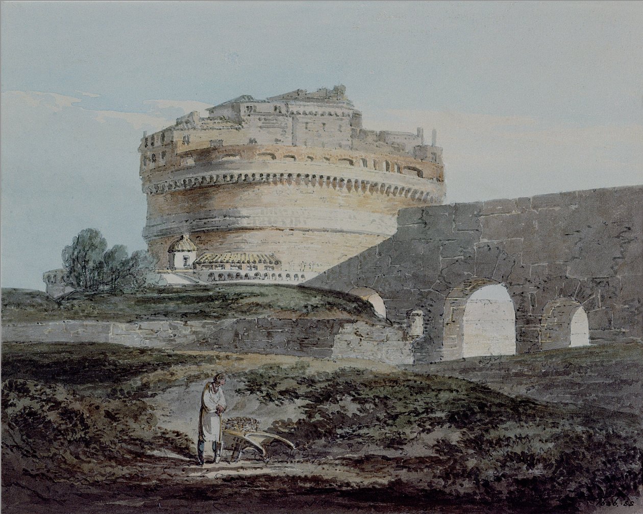 San Angelos slott, Roma av Joseph Mallord William Turner