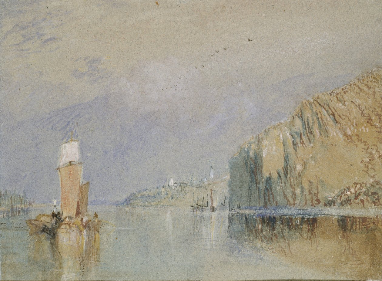 Mauves åssider, ca. 1830 av Joseph Mallord William Turner