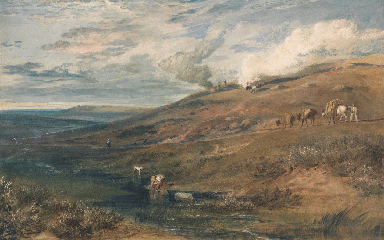 Dartmoor- Kilden til Tamar og Grøten av Joseph Mallord William Turner