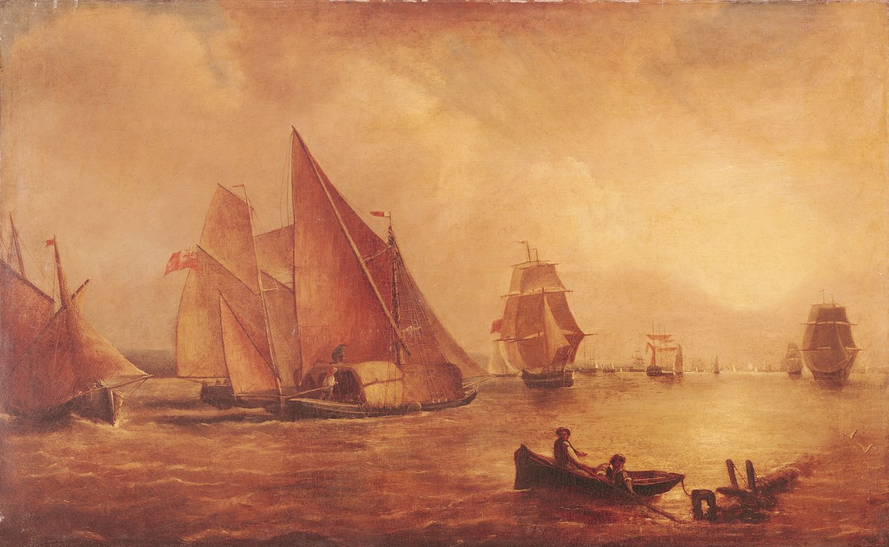 Themsens elvemunning og Medway av Joseph Mallord William Turner