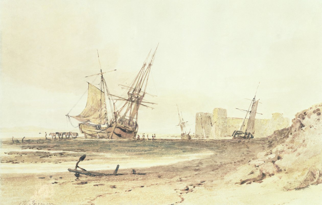 Flint Castle, Wales av Joseph Mallord William Turner