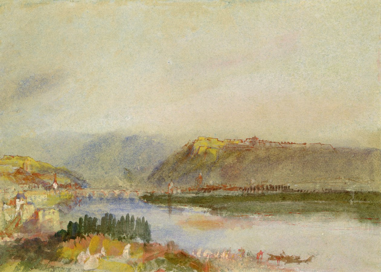 Givet fra nord, ca. 1839 (gouache og wc) av Joseph Mallord William Turner