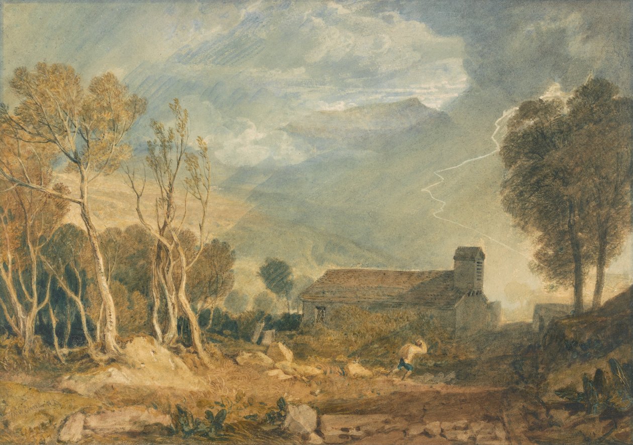 Ingleborough fra Chapel-Le-Dale av Joseph Mallord William Turner