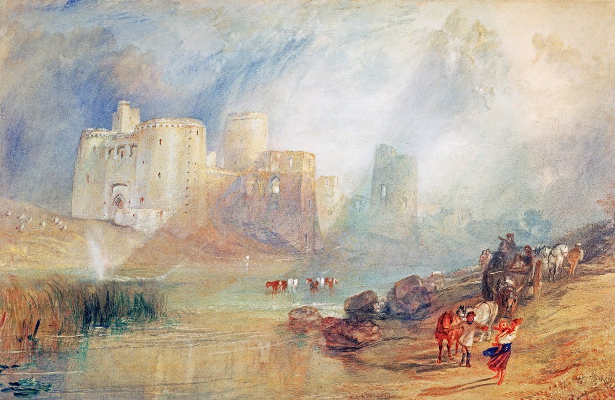Kidwelly Castle, Wales av Joseph Mallord William Turner