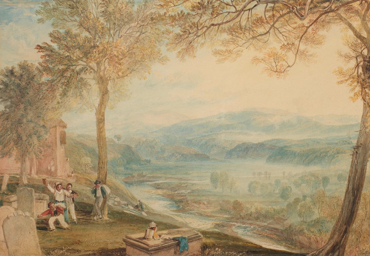 Kirkby Lonsdale kirkegård av Joseph Mallord William Turner