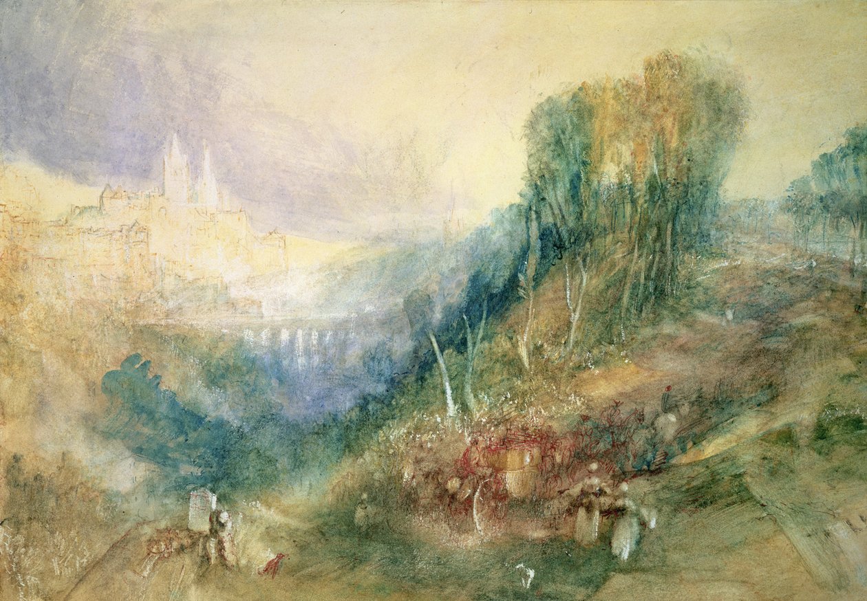 Lausanne fra Vesten av Joseph Mallord William Turner