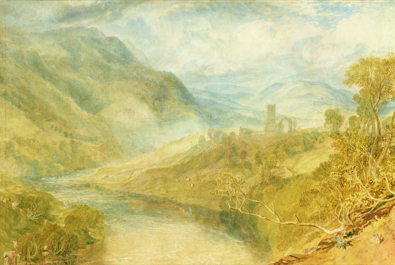 Merwick Abbey av Joseph Mallord William Turner