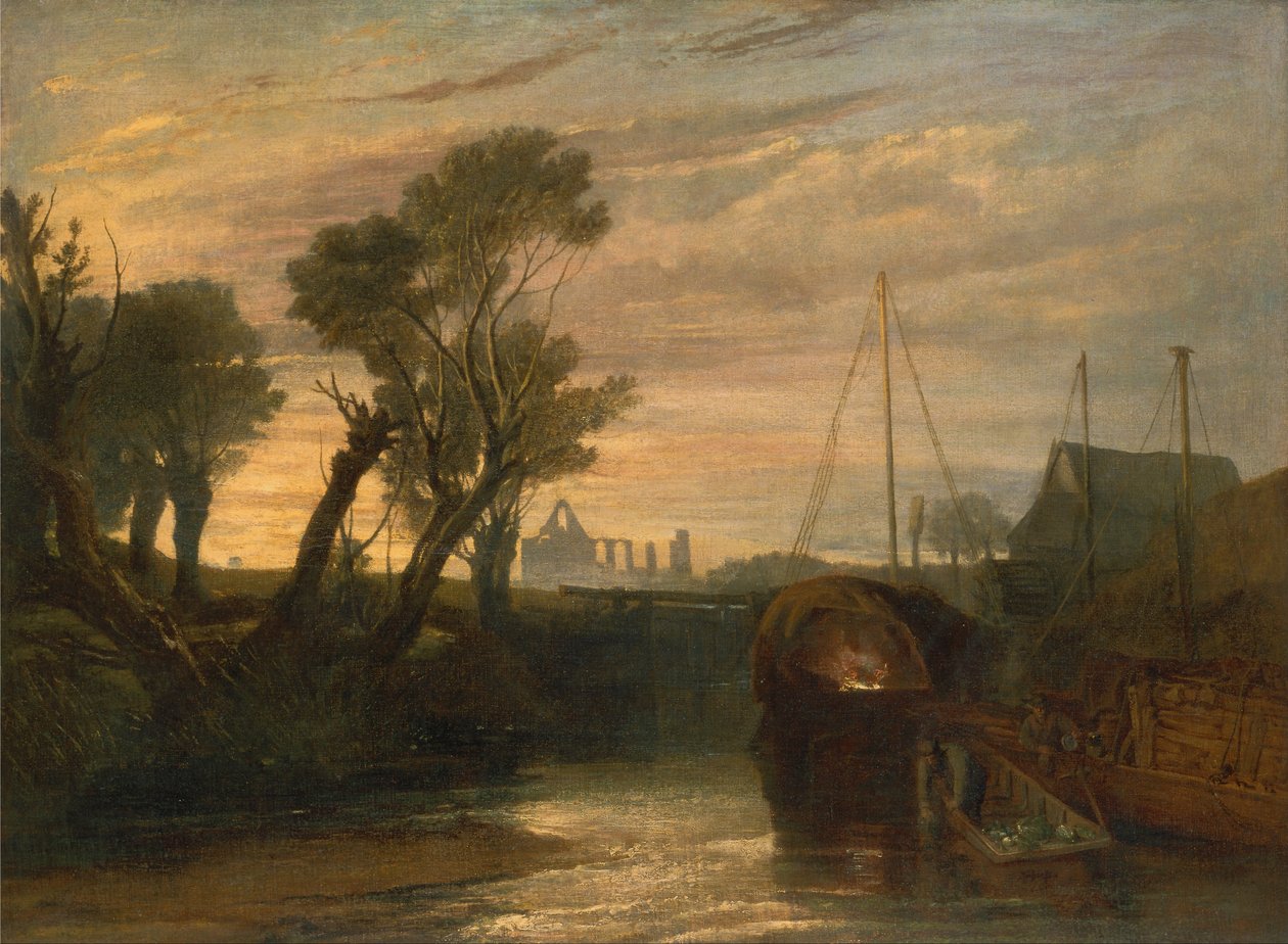 Newark Abbey av Joseph Mallord William Turner