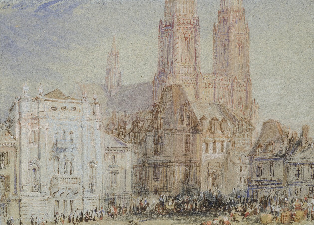 Orléans, ca. 1830 (akvarell og kroppsfarge med penn og rødt, brunt og svart blekk) av Joseph Mallord William Turner