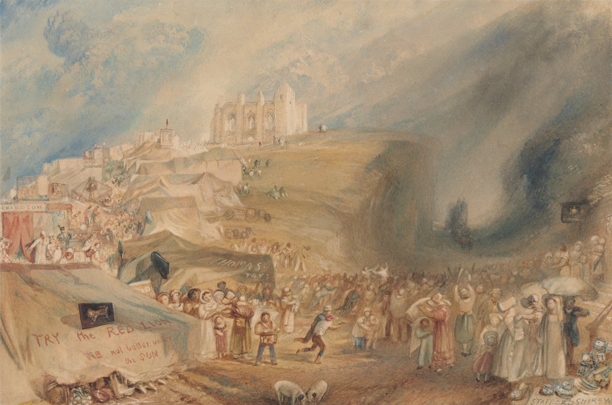 Saint Catherines Hill, Guildford, Surrey av Joseph Mallord William Turner