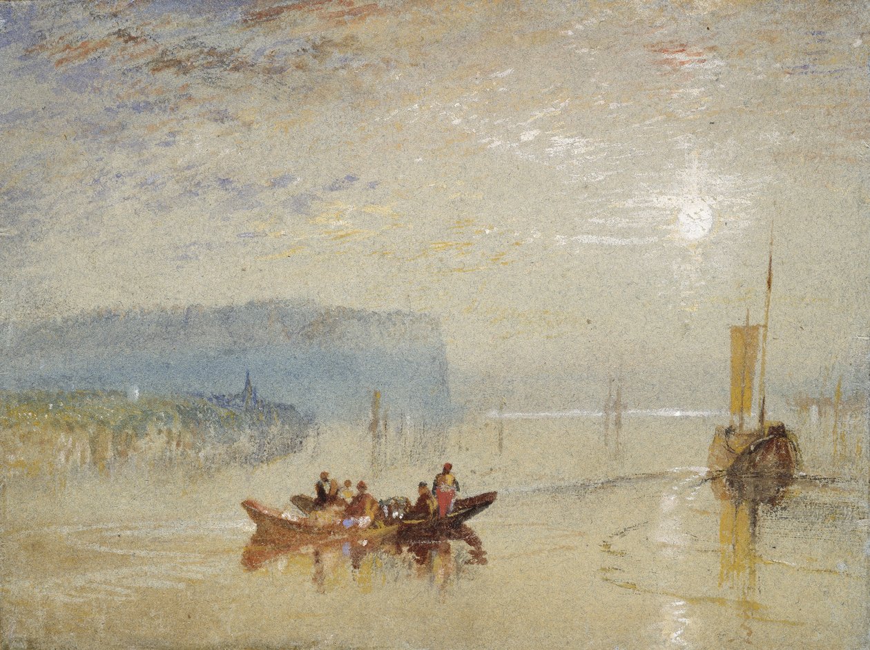 Scene på Loire, nær Coteaux de Mauves, ca. 1830 av Joseph Mallord William Turner