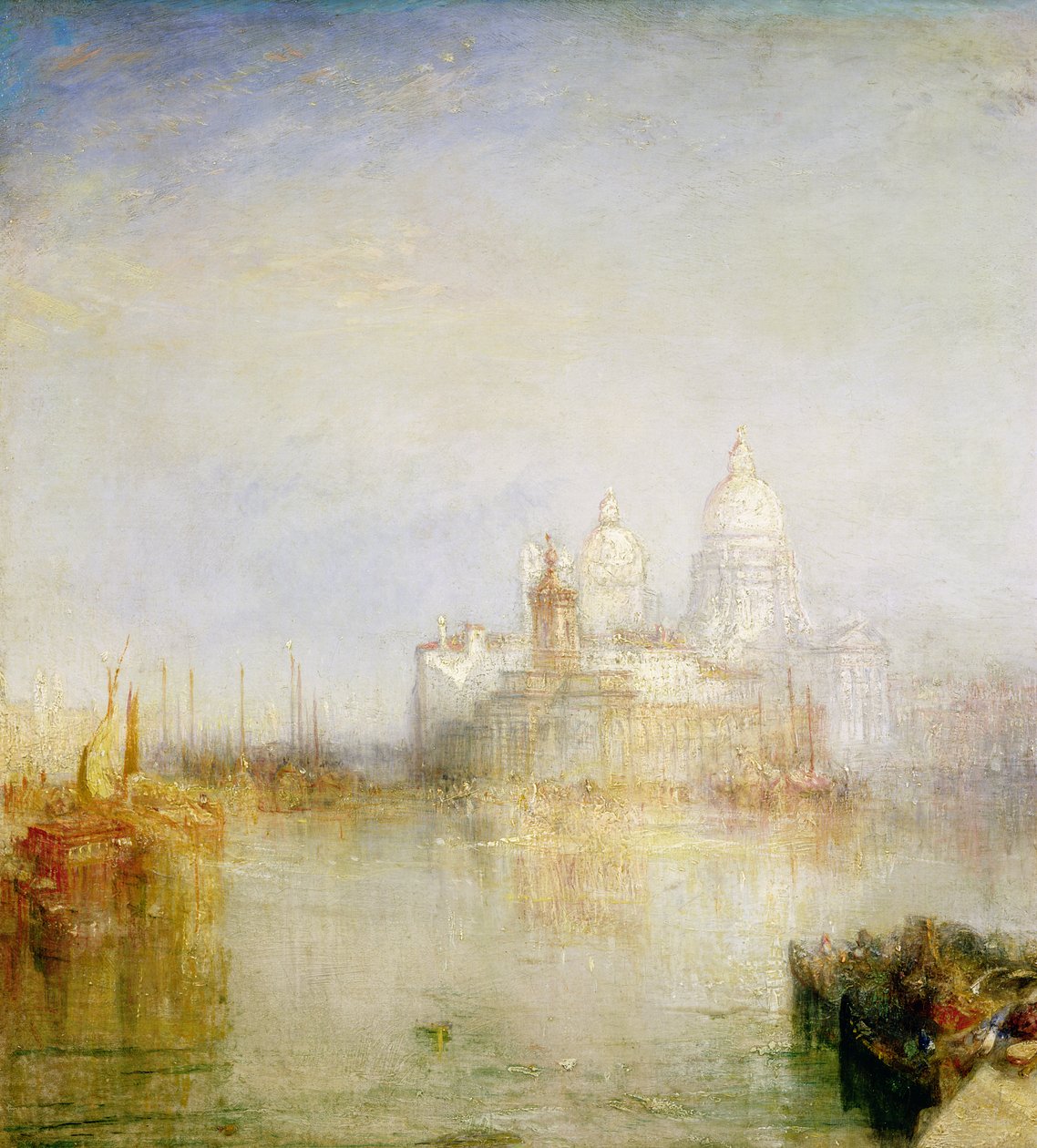 Dogana og Santa Maria della Salute, Venezia, 1843 (detalj) av Joseph Mallord William Turner