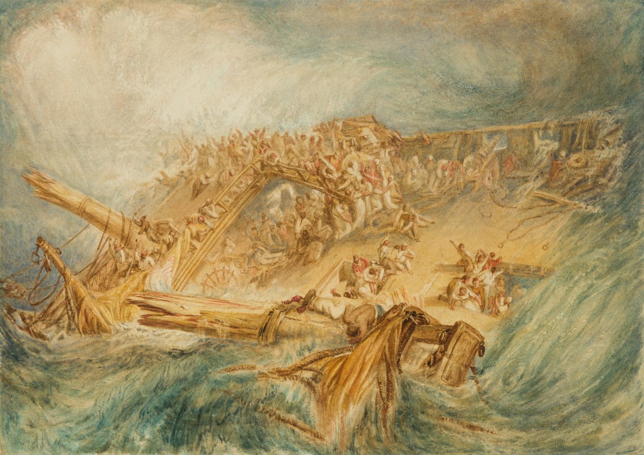 Tapet av en østindiamann, ca. 1818 av Joseph Mallord William Turner