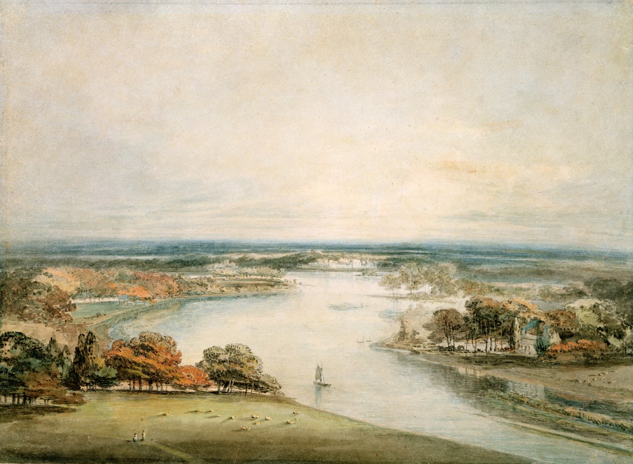 Themsen fra Richmond av Joseph Mallord William Turner