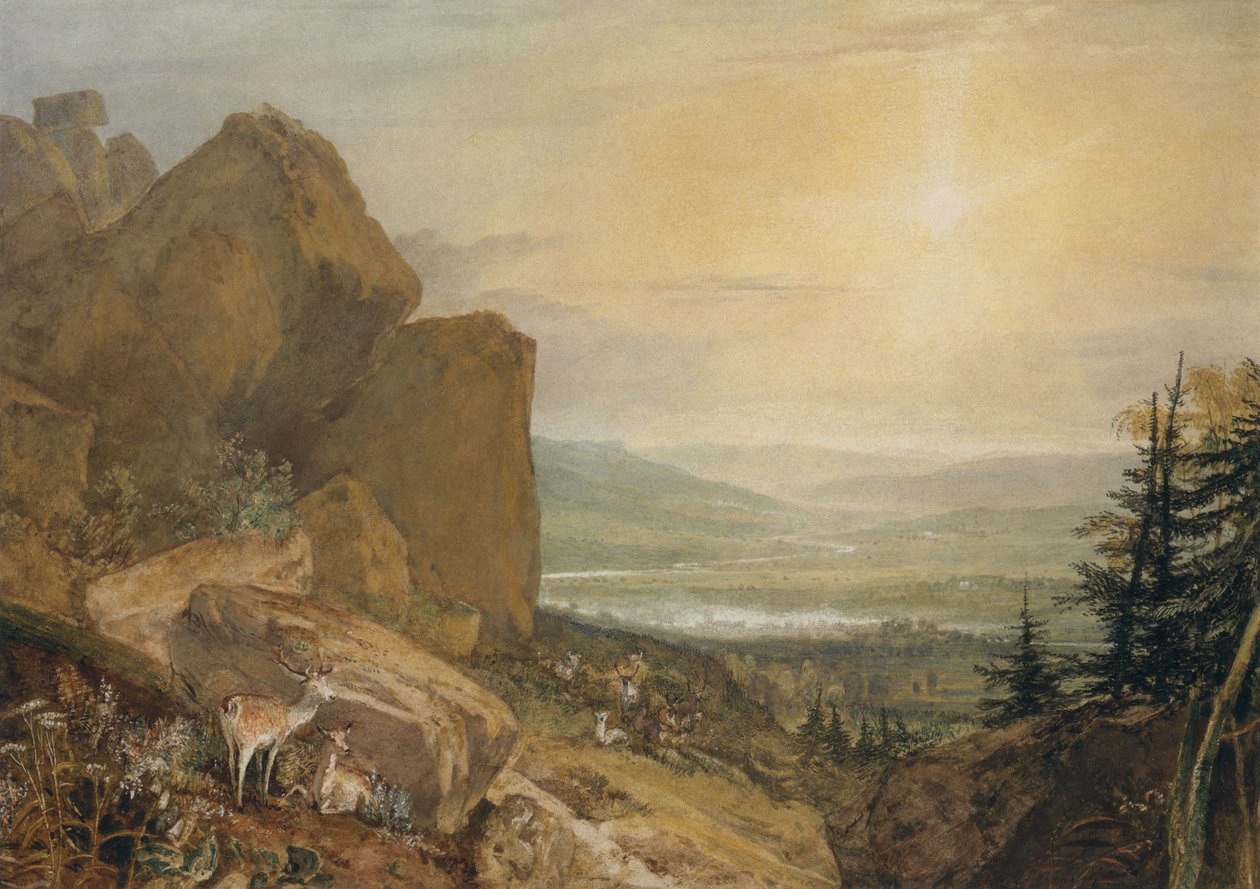 Valley of the Wharfe med Otley i det fjerne av Joseph Mallord William Turner