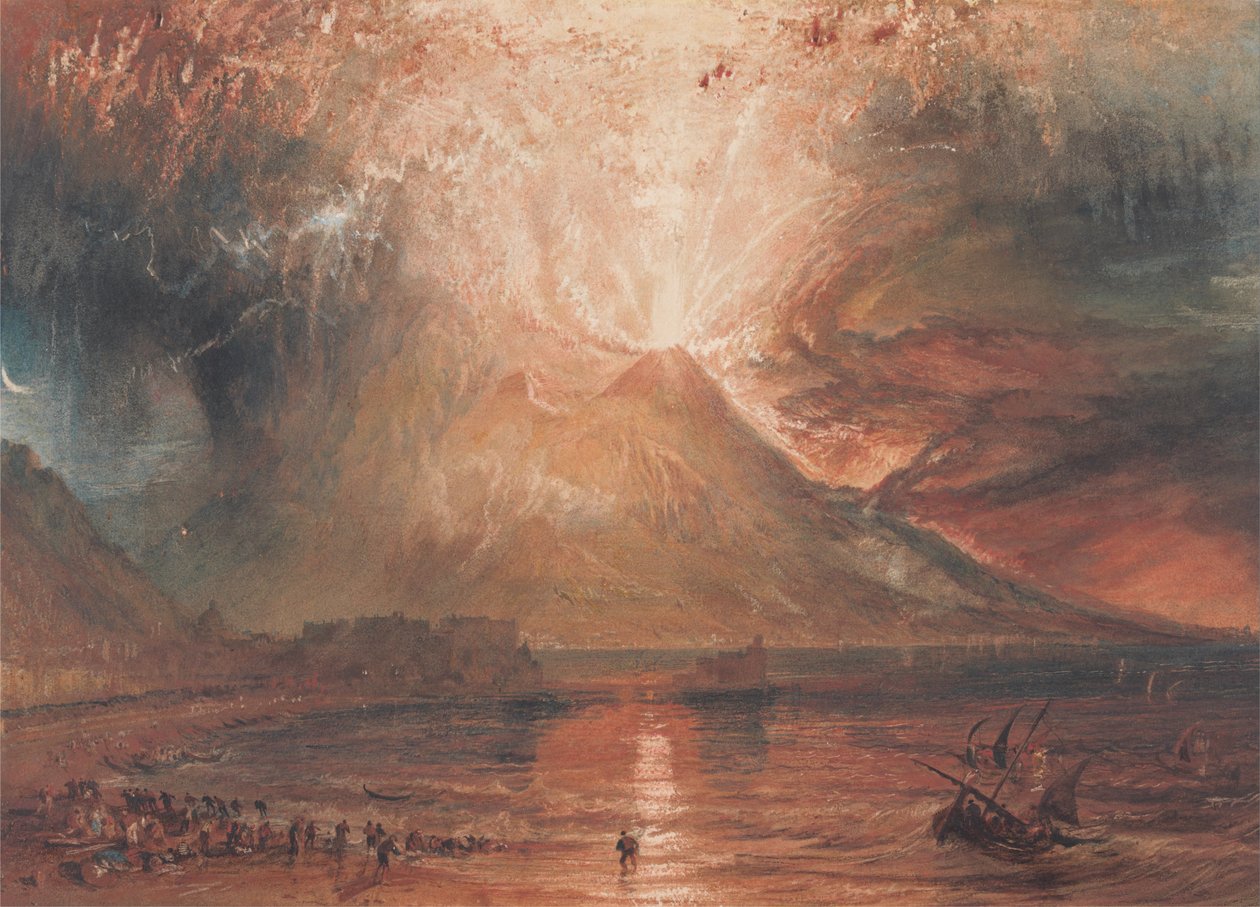 Vesuv i utbrudd av Joseph Mallord William Turner