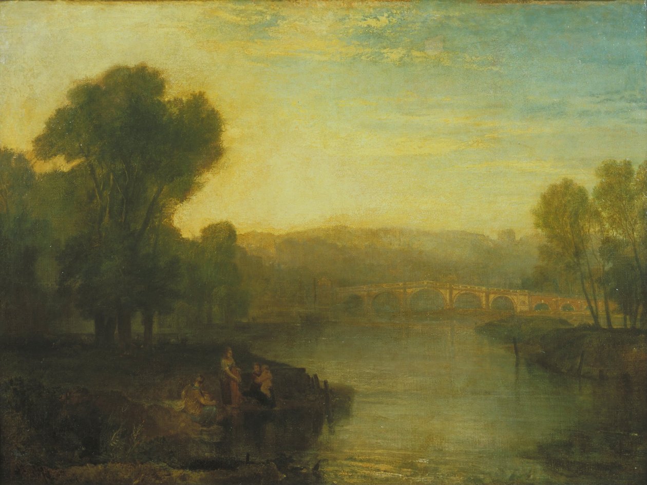 Utsikt over Richmond Hill og Bridge av Joseph Mallord William Turner