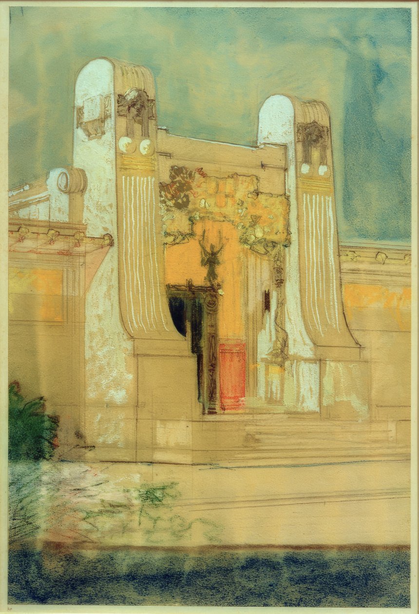 Design for utstillingsbygningen til Vienna Secession av Joseph Maria Olbrich