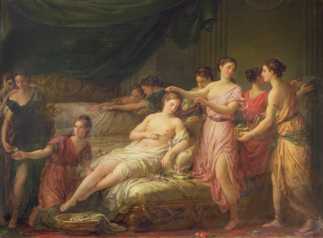 Forberedelser til bruden av Joseph Marie, the Elder Vien