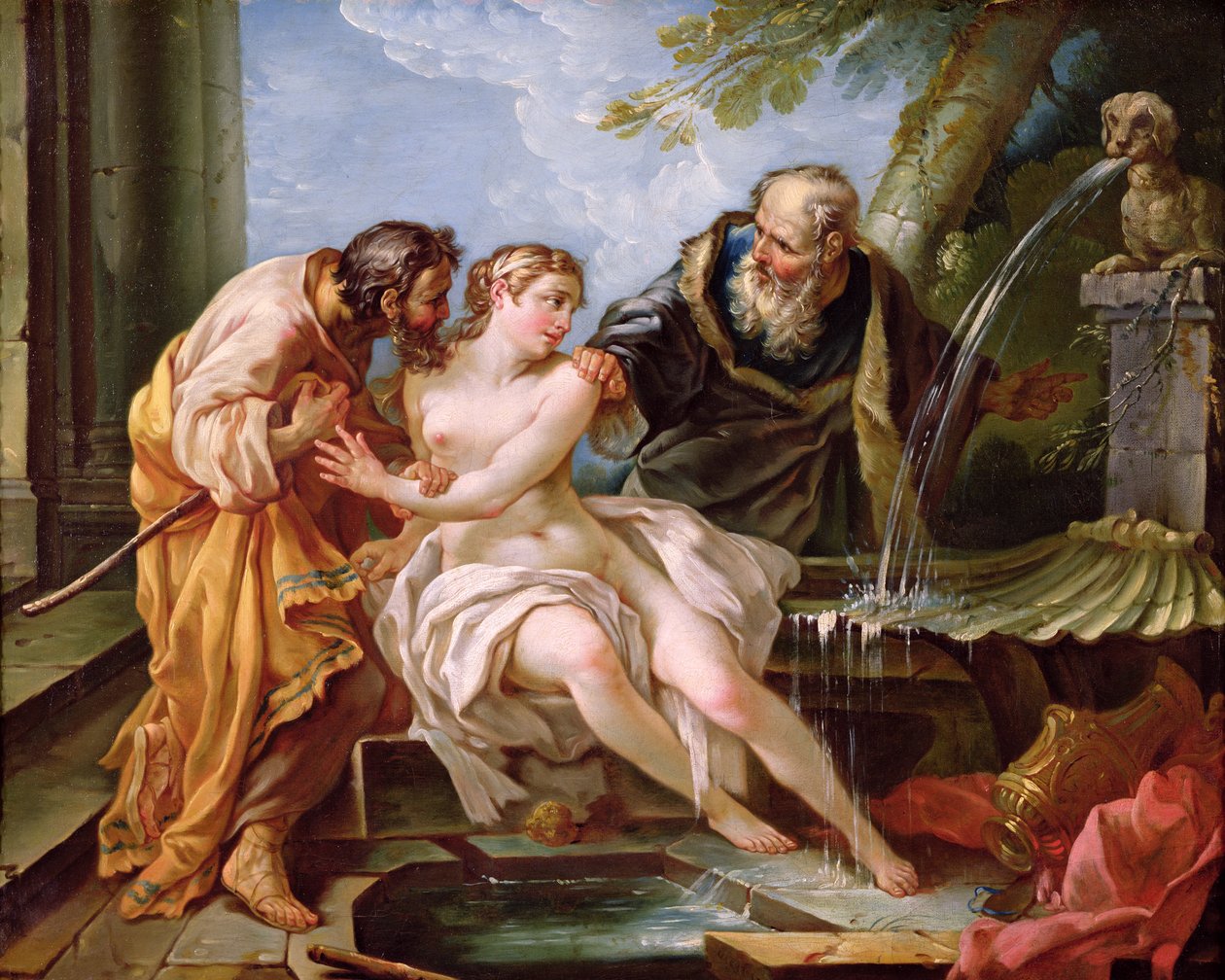 Susanna og de eldste, 1746 av Joseph Marie the Younger Vien