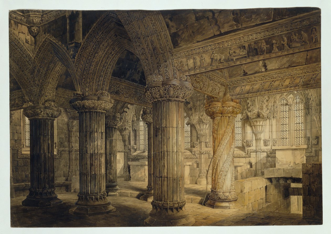 Rosslyn kapell, 1810 av Joseph Michael Gandy