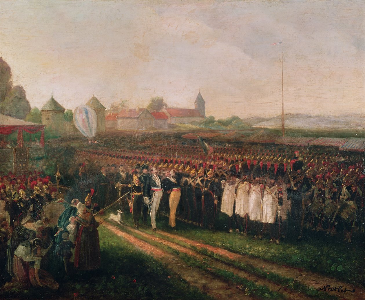 Gjennomgang av nasjonalgarden og brannvesenet av Joseph Navlet