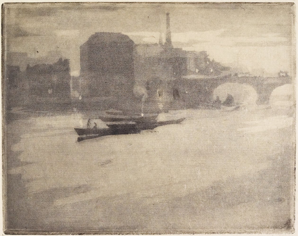 La Tamise (Themsen), 1894 av Joseph Pennell