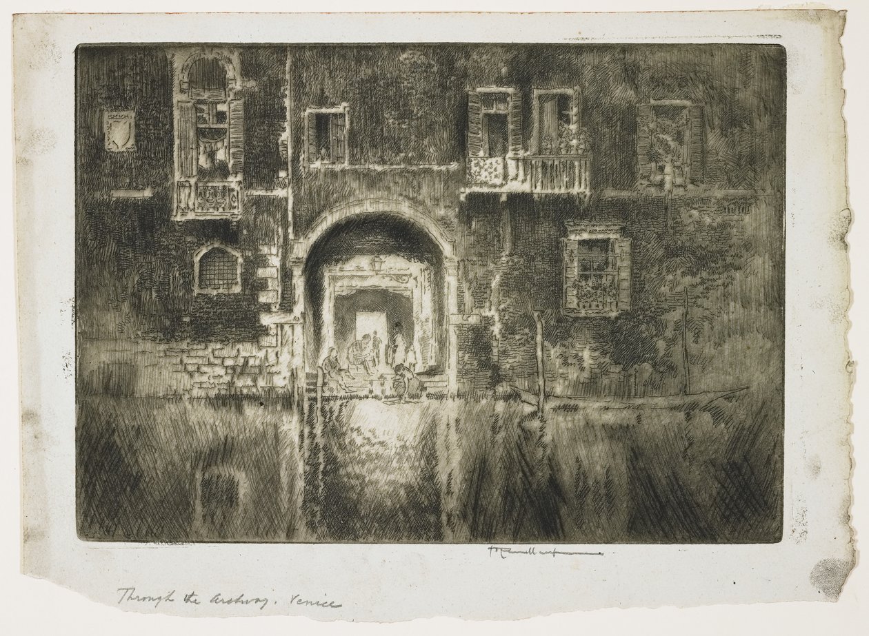 Nær Abazzia, Venezia, 1883 av Joseph Pennell