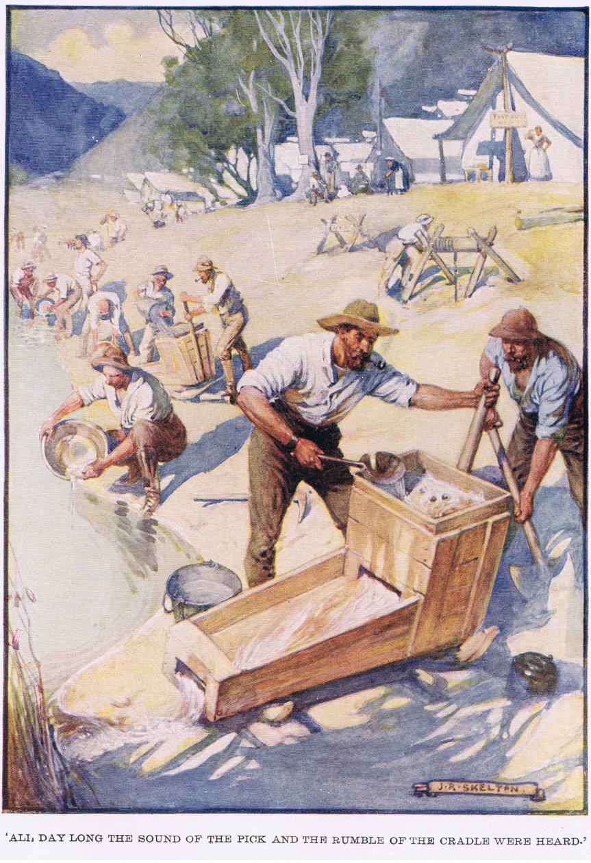 Hele dagen hørtes lyden av hakk og vuggens rumling av Joseph Ratcliffe Skelton