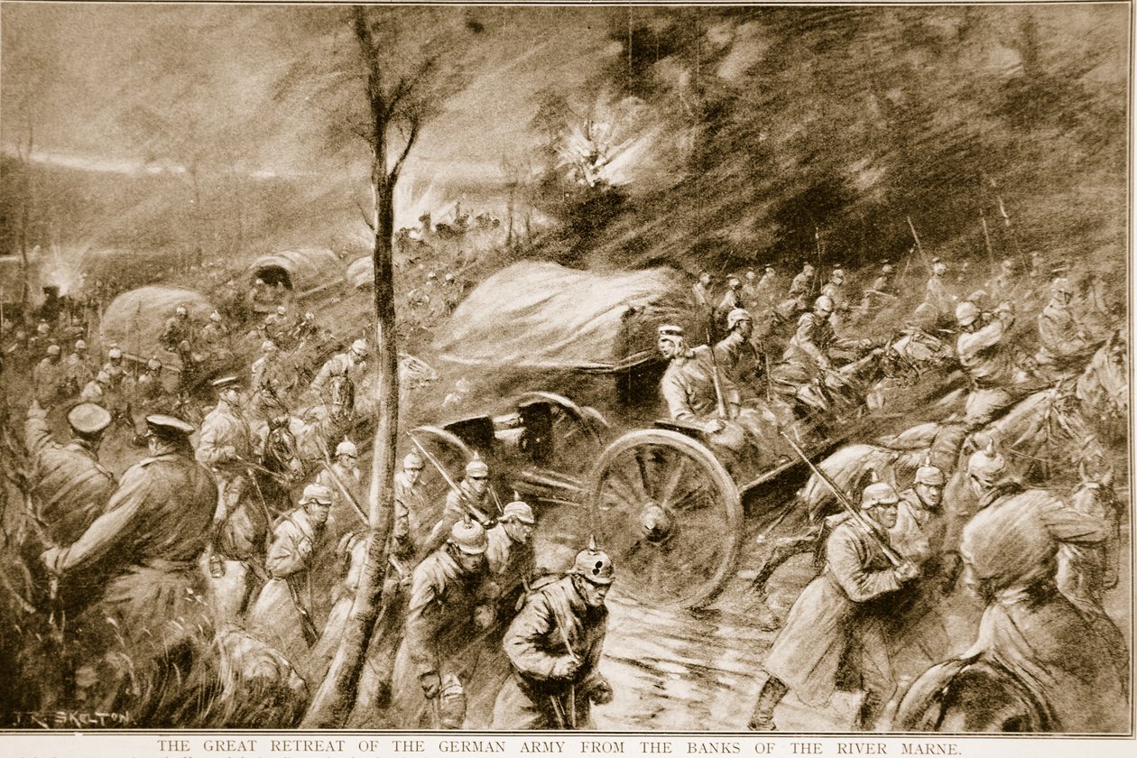Den tyske hærens store retrett fra bredden av elven Marne i 1914 av Joseph Ratcliffe Skelton